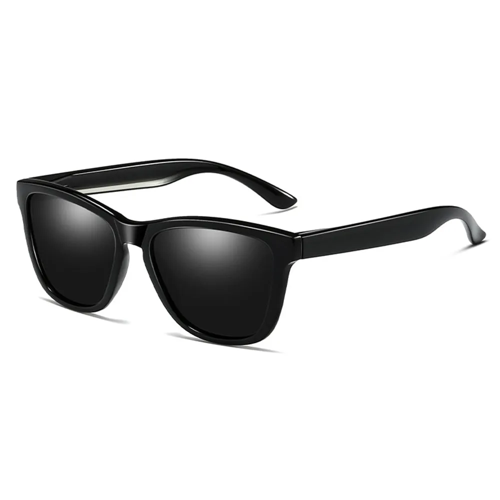Occhiali da Sole Uomo Techsuit 0717, Polarizzati, Protezione UV, Neri - immagine 1