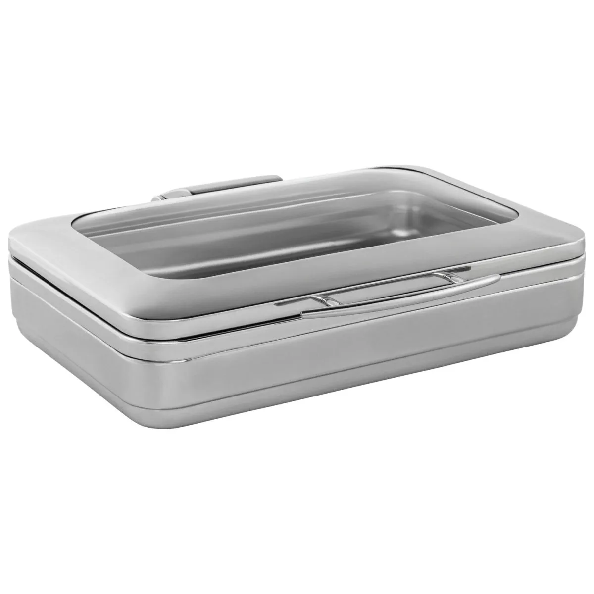 VEGA Chafing Dish Fenton rettangolare, GN 1/1; GN 1/1, 9000 ml, 58x48x16 cm (LxPxH); argento - immagine 1