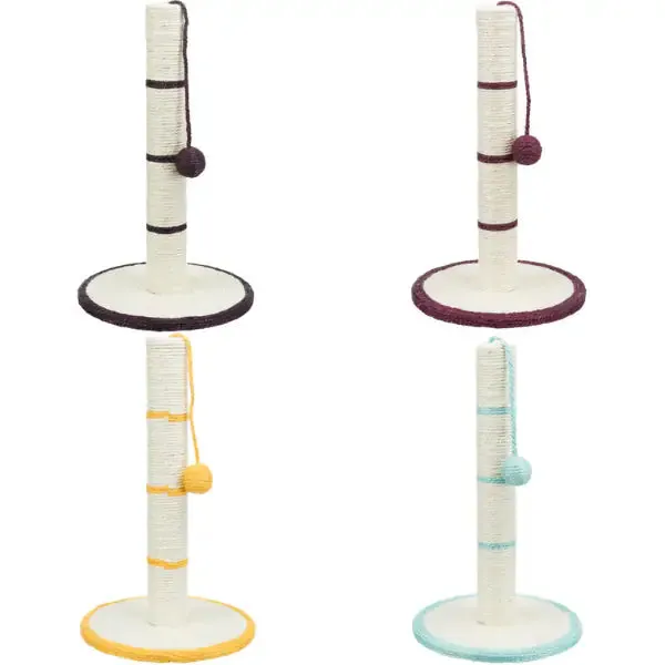 Tronchetto Tiragraffi in sisal Trixie Colori assortiti 35x9x62 cm - Tiragraffi gatto - immagine 1