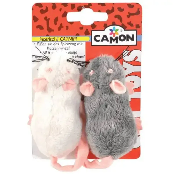 Topini con tasca per catnip Camon Topino 2x - Giochi per gatti - immagine 1