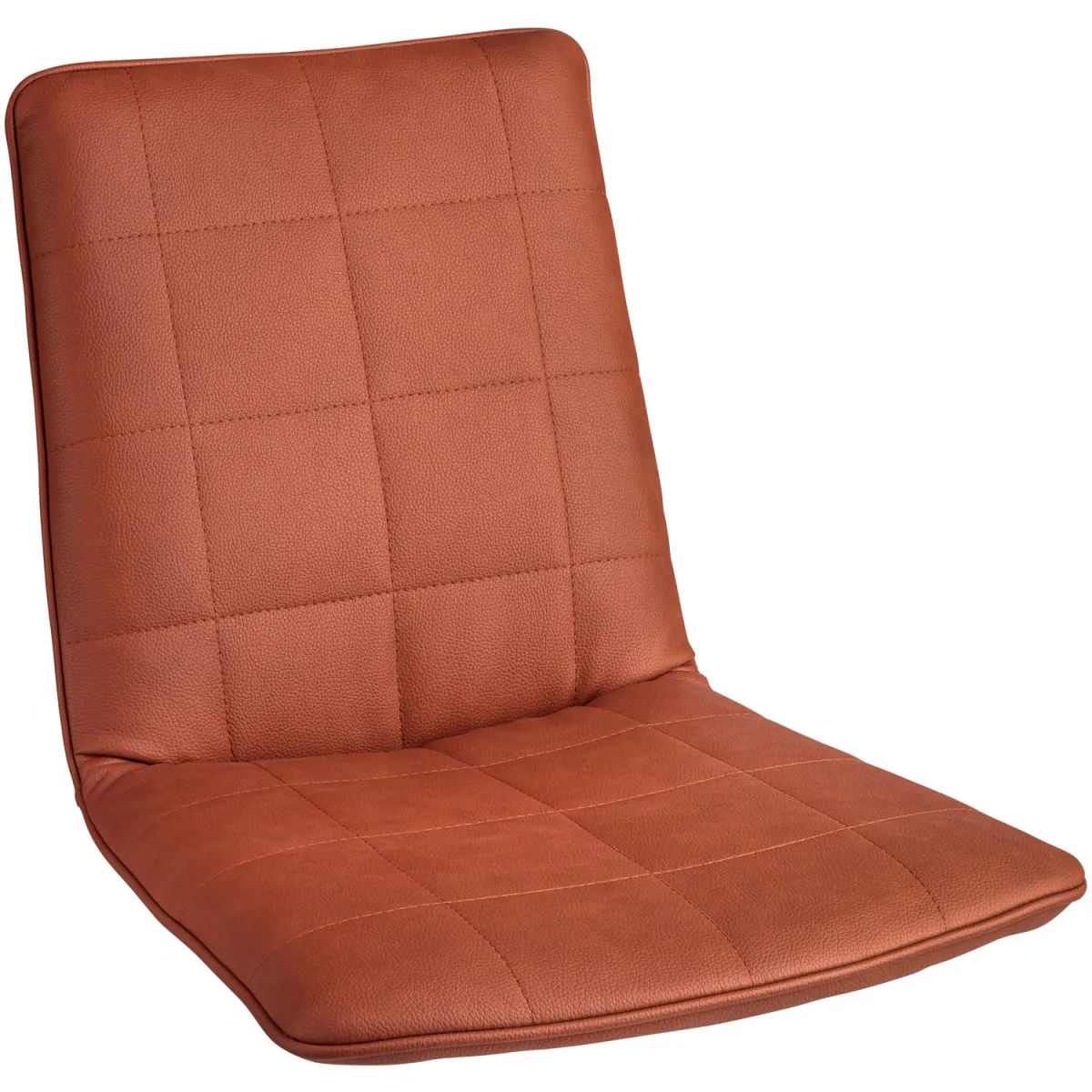 2x VEGA Seduta Milaria in similpelle; 60x48x46 cm (LxPxH); cognac; 2 pz. / Pacco - immagine 1