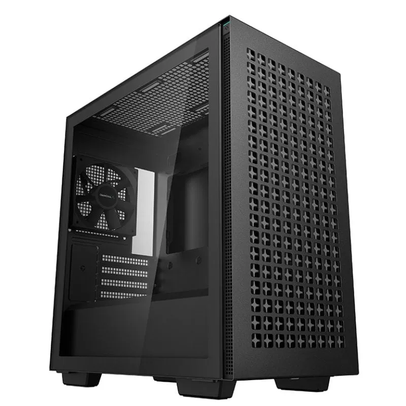DeepCool CH370 Mini Tower MATX vetro temperato USB 3.2 Nero - immagine 1
