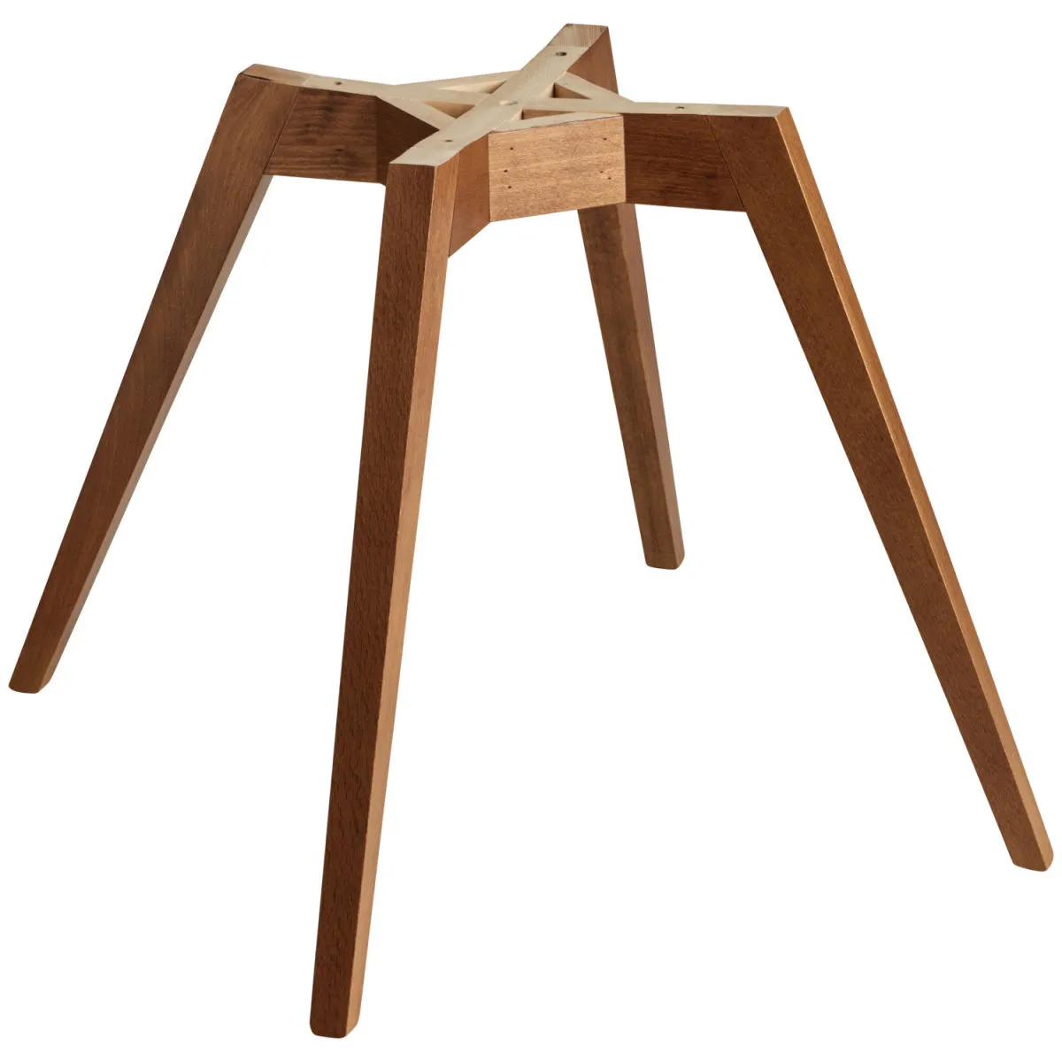 2x VEGA Struttura sedia Milaria in legno; 52x53.5x44 cm (LxPxH); noce; 2 pz. / Pacco - immagine 1
