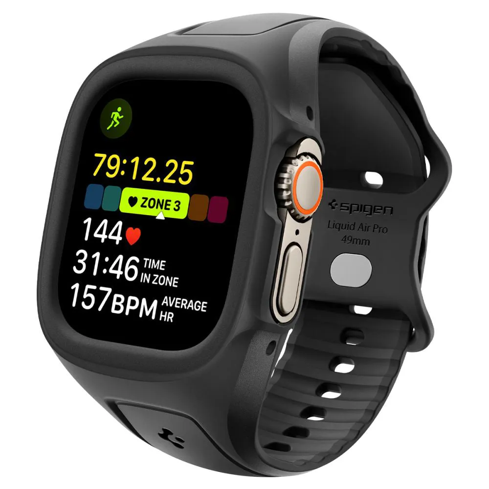 Custodia Spigen Liquid Air Pro per Apple Watch Ultra Series, Nera ACS05463 - immagine 1