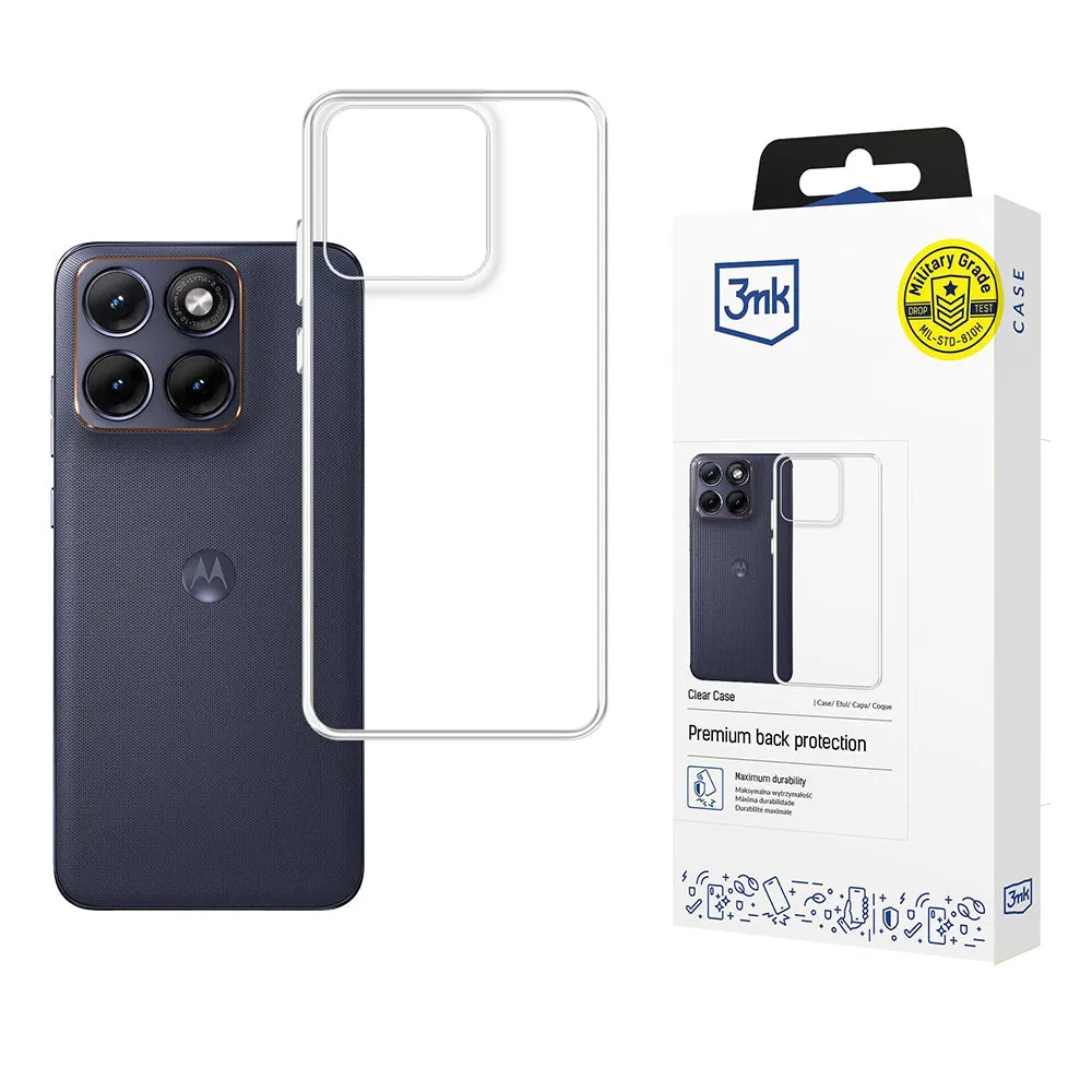 Custodia per Motorola Edge 70 Fusion, 3MK, Clear, Trasparente - immagine 1