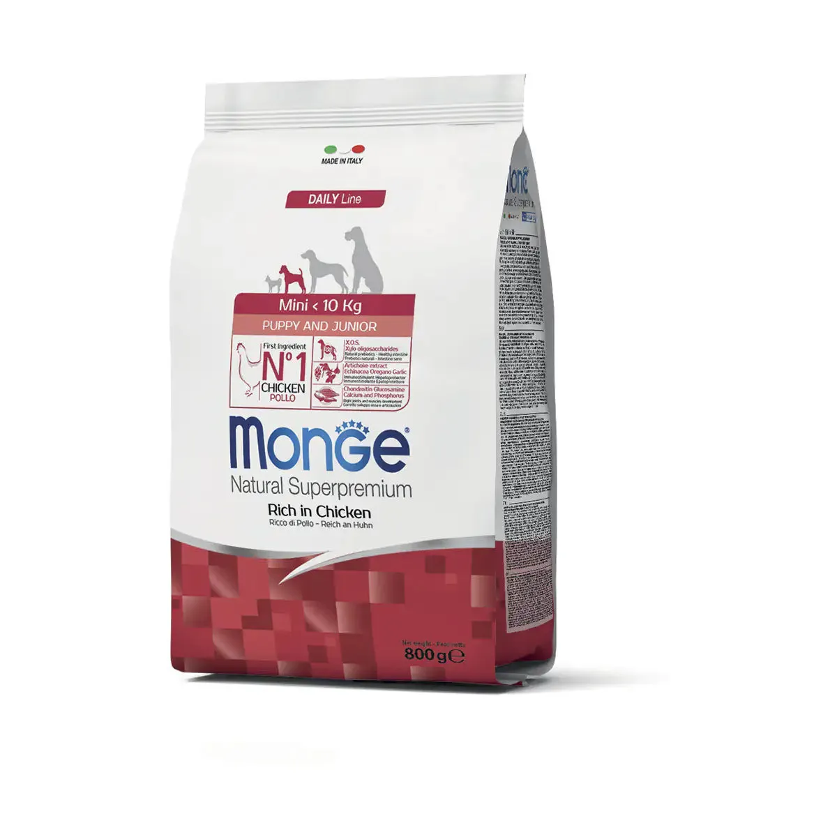 Monge Natural Superpremium Mini Puppy & Junior Ricco di Pollo 800 gr - Croccantini per cani - immagine 1