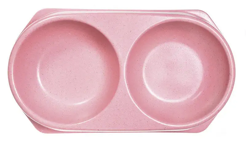 Ciotola Doppia Bamboo Record Rosa Capacità 180 ml x2 - immagine 1