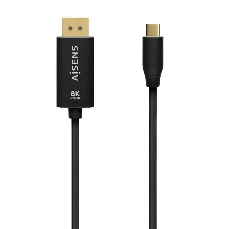 Cavo Adattatore Aisens USB-C verso DisplayPort 8K 60Hz 1,8m Nero - immagine 1