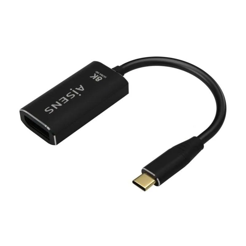 Adattatore Aisens USB-C Maschio a DisplayPort Femmina 15cm Nero - immagine 1