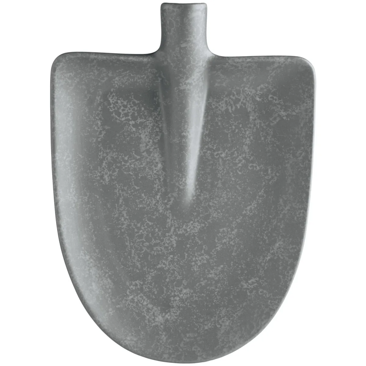 4x VEGA Piatto a forma di badile Kelda; 21.5x18x2 cm (LxLxH); antracite; a mezza luna; 4 pz. / Pacco - immagine 1
