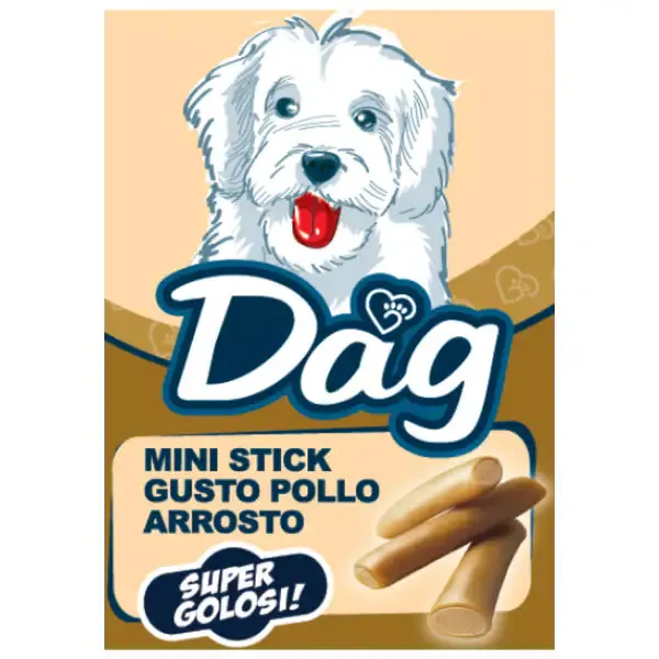Dag Dog Adult All Breeds snack morbidi Mini Stick super golosi 50 gr Pollo arrosto - immagine 1