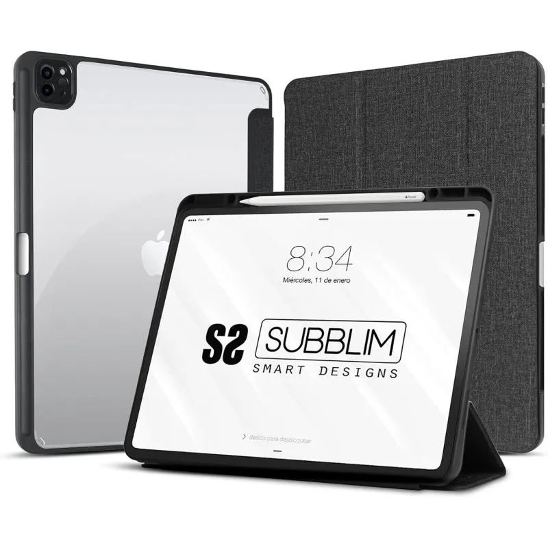 Custodia Subblim Clear Shock Custodia nera per iPad Pro 12,9" - immagine 1