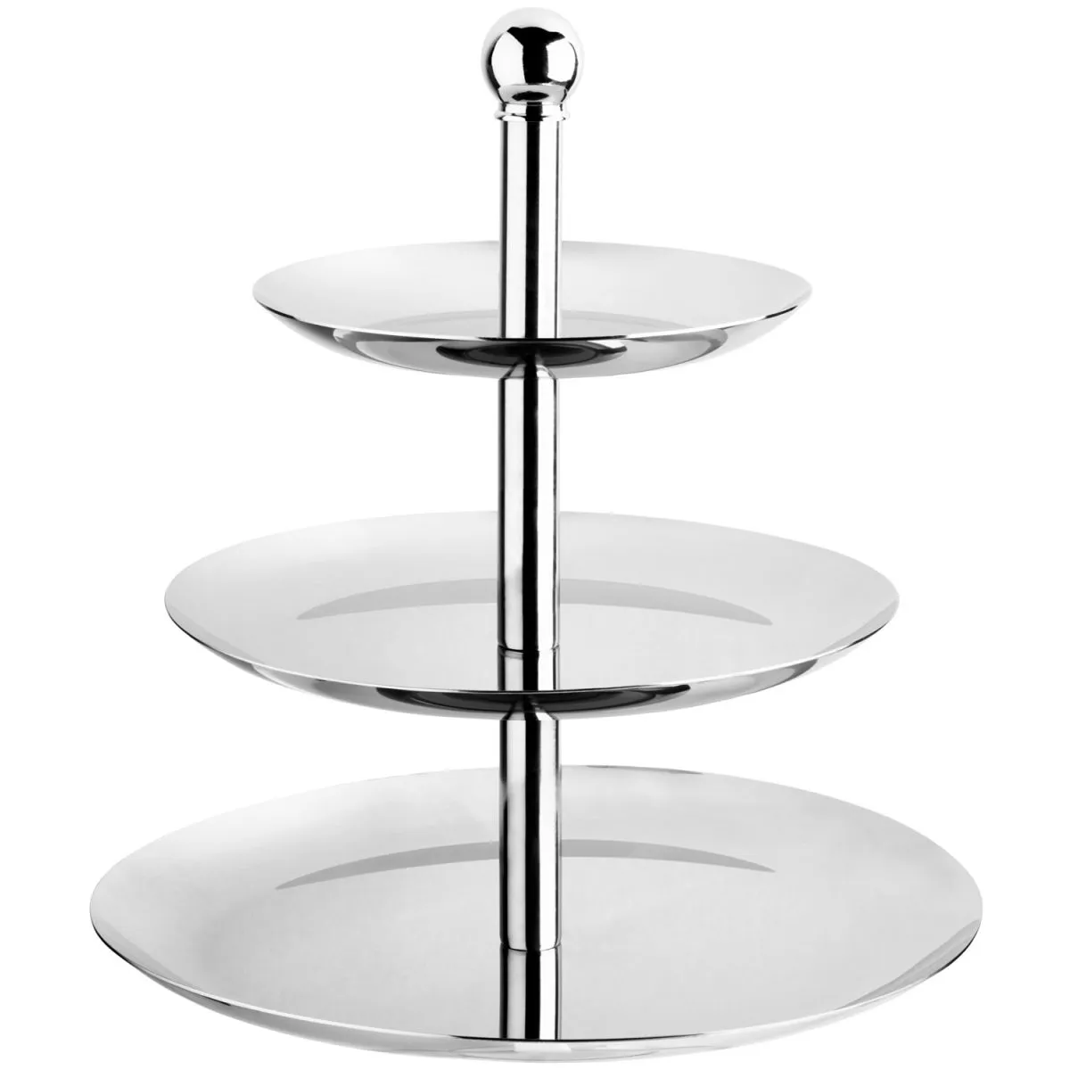 VEGA Etagere Anie rotondo; 26.7x30.5 cm (ØxH); argento; rotonda - immagine 1