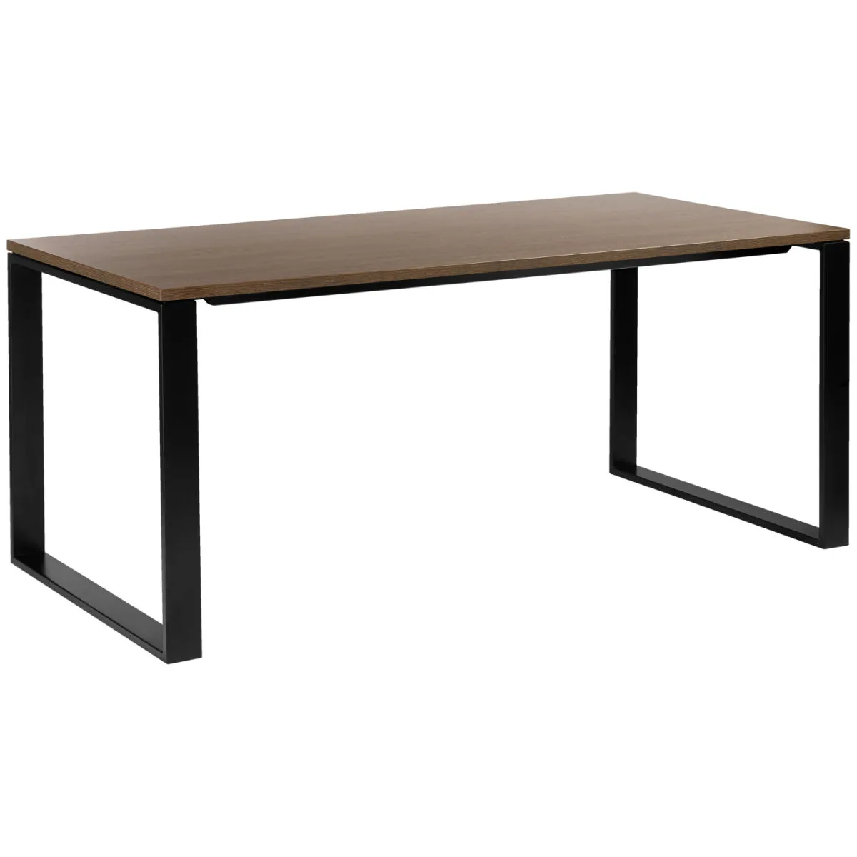 VEGA Tavolo Conferencio chiuso; 180x90x74 cm (LxLxH); Piano tavolo marrone, struttura nero; rettangolare - immagine 1