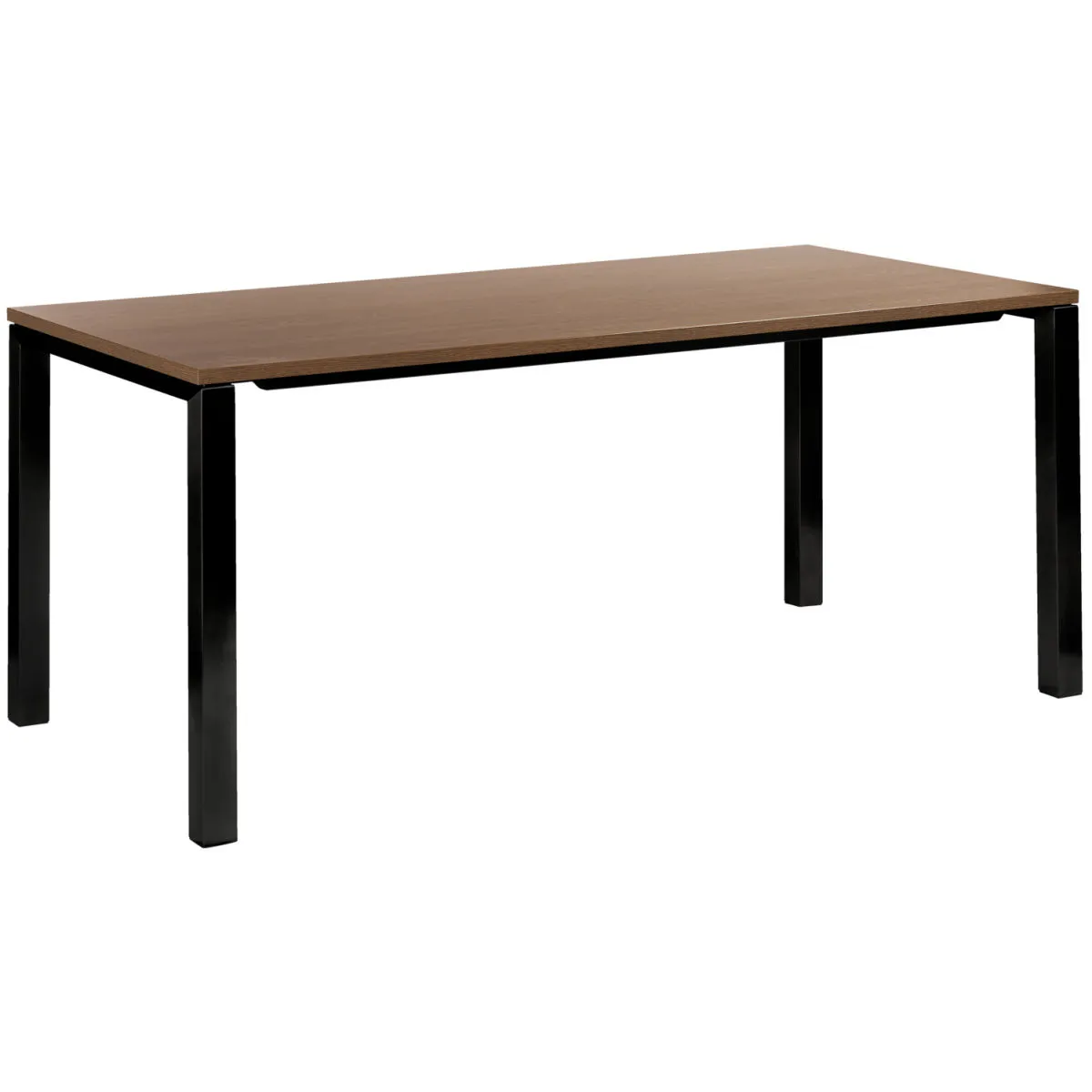 VEGA Tavolo Conferencio; 180x90x74 cm (LxLxH); Piano tavolo marrone, struttura nero; rettangolare - immagine 1