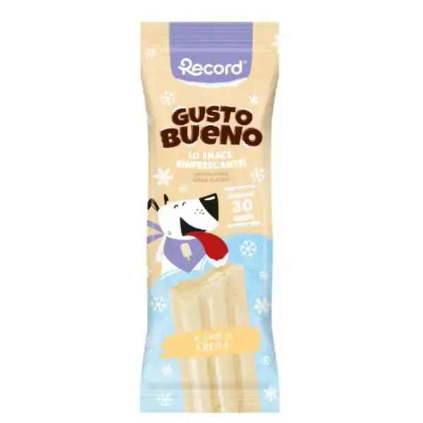 Snack per cani Gelato rinfrescante Gusto Buono Record 50 gr Crema - confezione da 7 pezzi - immagine 1