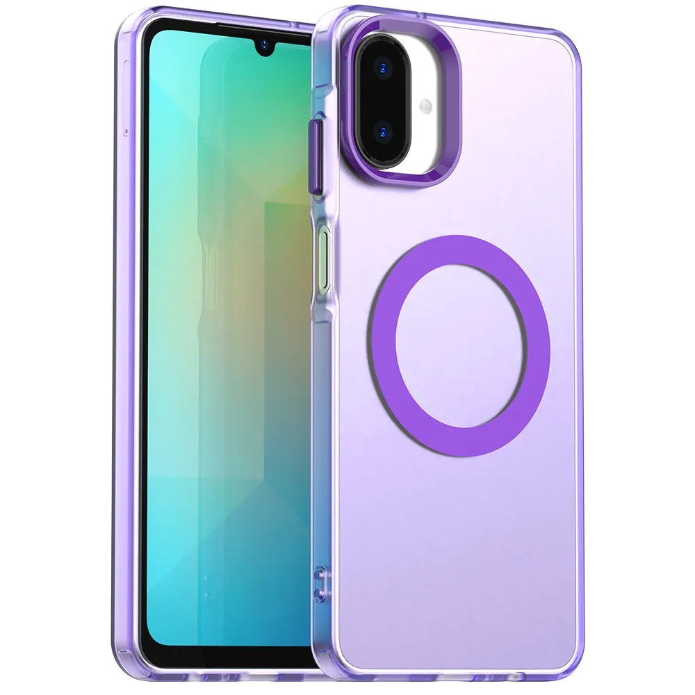 Custodia MagSafe per Samsung Galaxy A07 4G A075, Techsuit, CandyCase, Viola - immagine 1