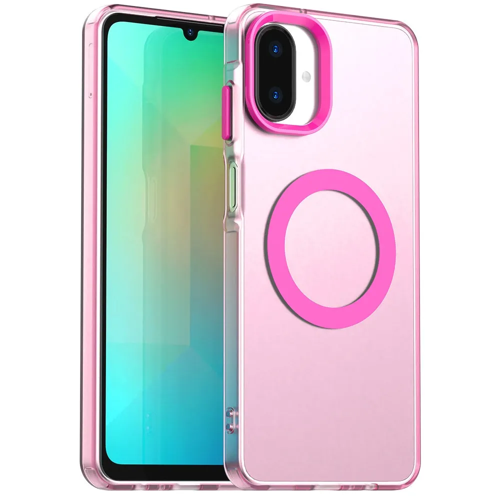 Custodia MagSafe per Samsung Galaxy A07 4G A075, Techsuit, CandyCase, Rosa - immagine 1