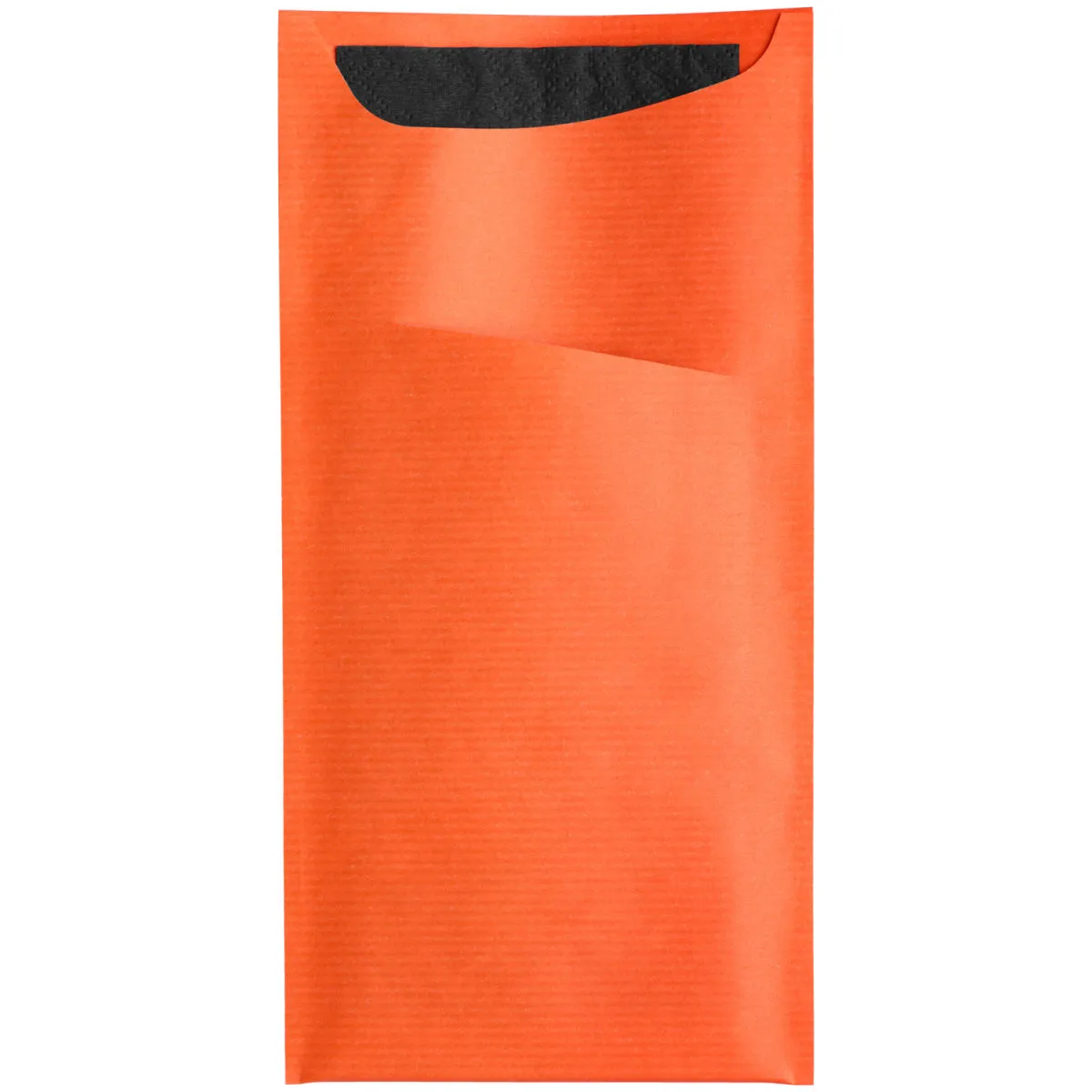 100x GARCIA DE POU Portaposate con tovagliolo Besta; 11.2x22.5 cm (LxL); arancione; 100 pz. / Pacco - immagine 1