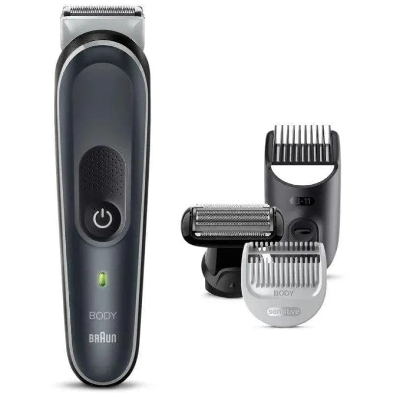Rasoio Corpo Braun Body Groomer Series 5 BG5360 Senza Filo 100min Uso a Secco e Doccia 3 Pettini - immagine 1