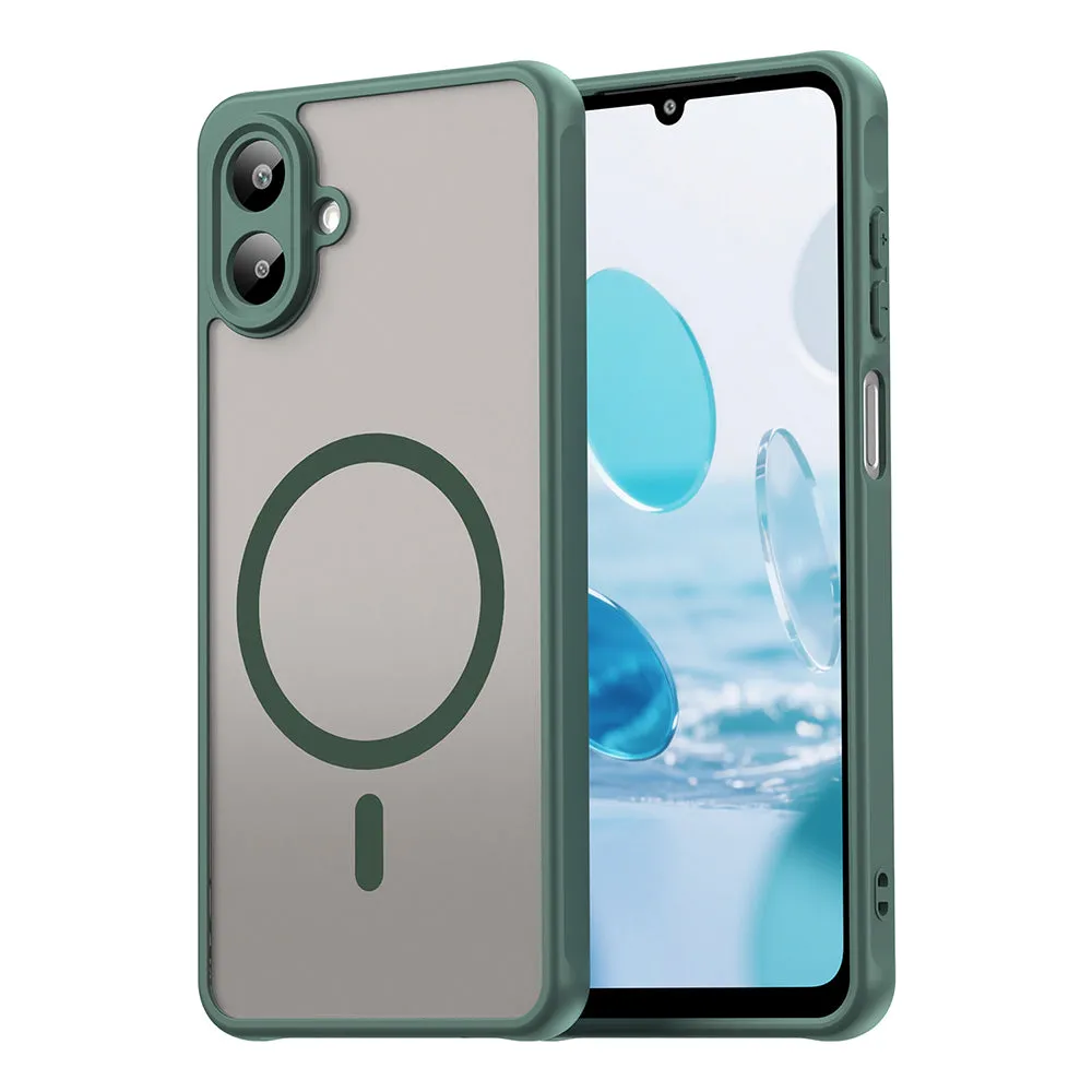 Custodia MagSafe per Samsung Galaxy A07 4G A075, Techsuit, HaloFrost II, Verde - immagine 1