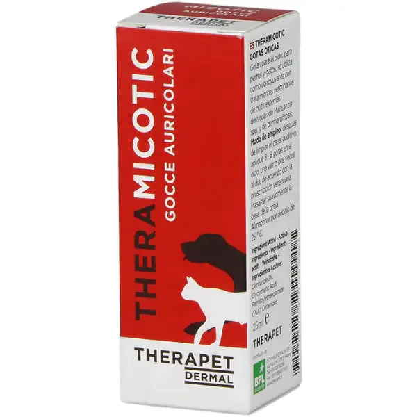 TheraPet by BioForLife Theramicotic Gocce auricolari per cani e gatti 25 ml - immagine 1