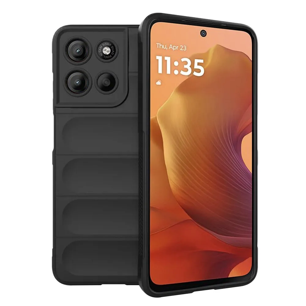 Custodia per Motorola Moto G15 / G15 Power, Techsuit, Magic Shield, Nera - immagine 1