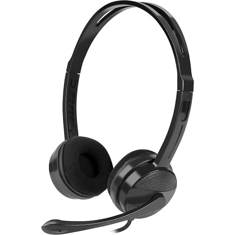Cuffie Natec Canary con microfono nere - immagine 1