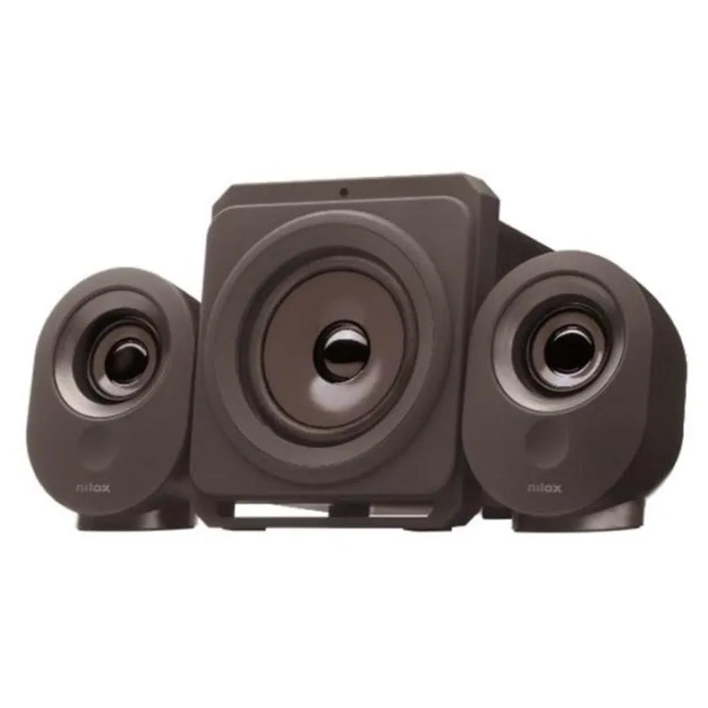 Altoparlanti Nilox USB/Bluetooth 2.1 da 35 W con subwoofer nero per PC - immagine 1