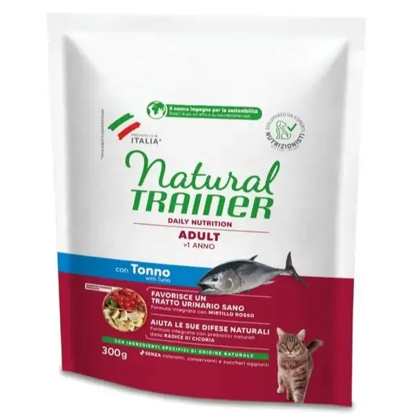 Natural Trainer Daily Nutrition Adult con Tonno 300 gr - Croccantini per gatti - immagine 1