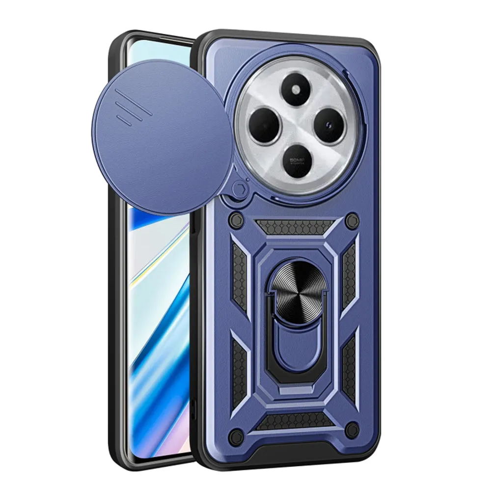 Custodia per Xiaomi Poco C75 / Redmi 14C, Techsuit, CamShield, Blu - immagine 1