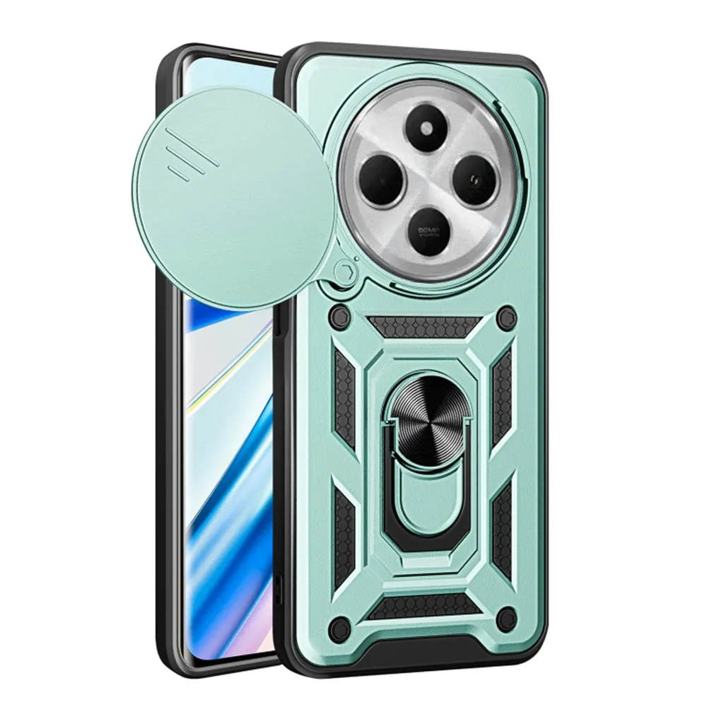 Custodia per Xiaomi Poco C75 / Redmi 14C, Techsuit, CamShield, Verde - immagine 1