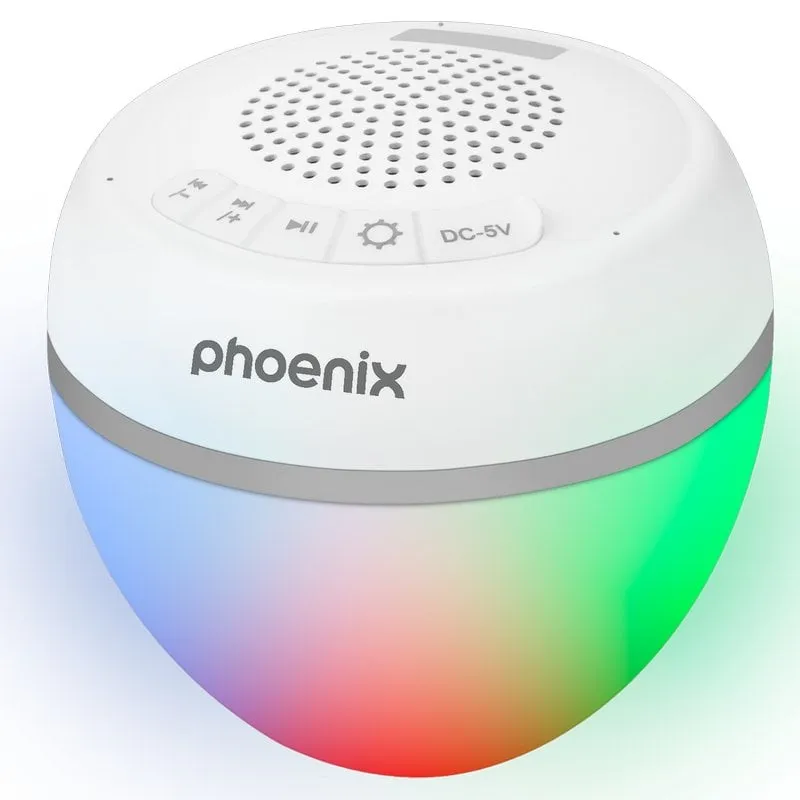Altoparlante Bluetooth portatile Phoenix AMBISHW con LED RGB e bianco resistente all'acqua - immagine 1