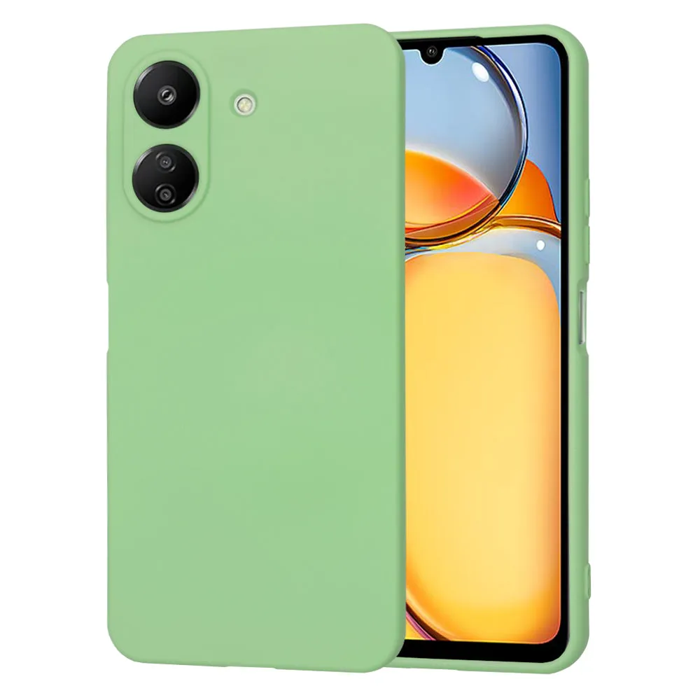 Custodia per Xiaomi Poco C65 / Redmi 13C, Techsuit, SoftFlex, Verde Chiaro - immagine 1
