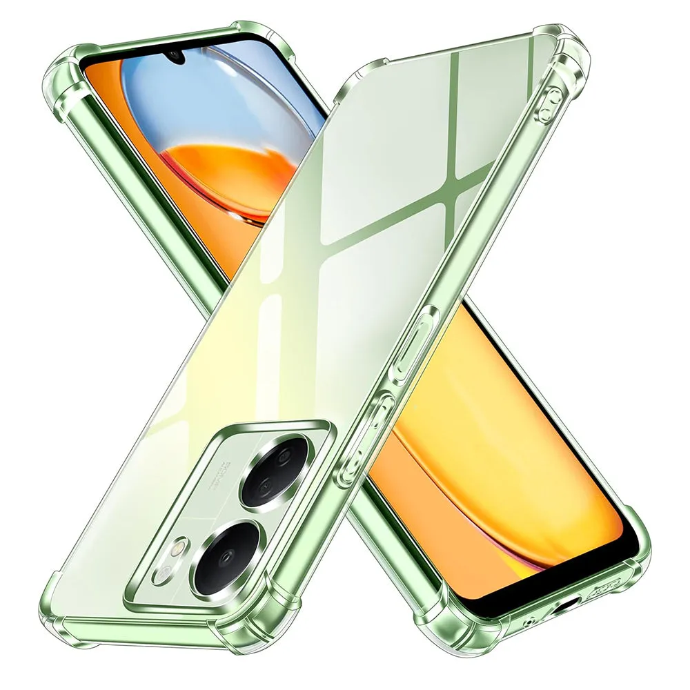 Custodia con Protezione per Fotocamera per Xiaomi Poco C65 / Redmi 13C, Techsuit, Shockproof Clear, Trasparente - immagine 1