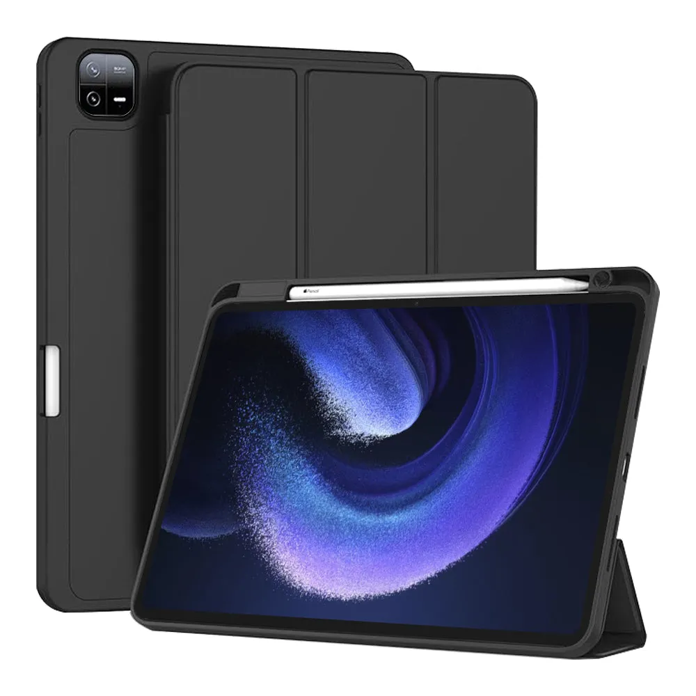 Custodia per Xiaomi Pad 6 / 6 Pro, Techsuit, Flex Trifold, Nera - immagine 1