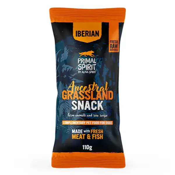 Primal Spirit by Alpha Spirit snack per cani 110 gr Ancestralitri Grassland - immagine 1