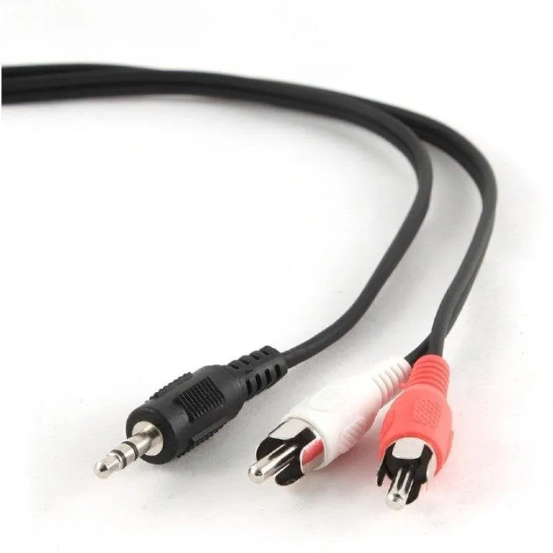Cavo Audio Stereo Gembird 3.5mm a 2xRCA Maschio/Maschio 2.5m - immagine 1