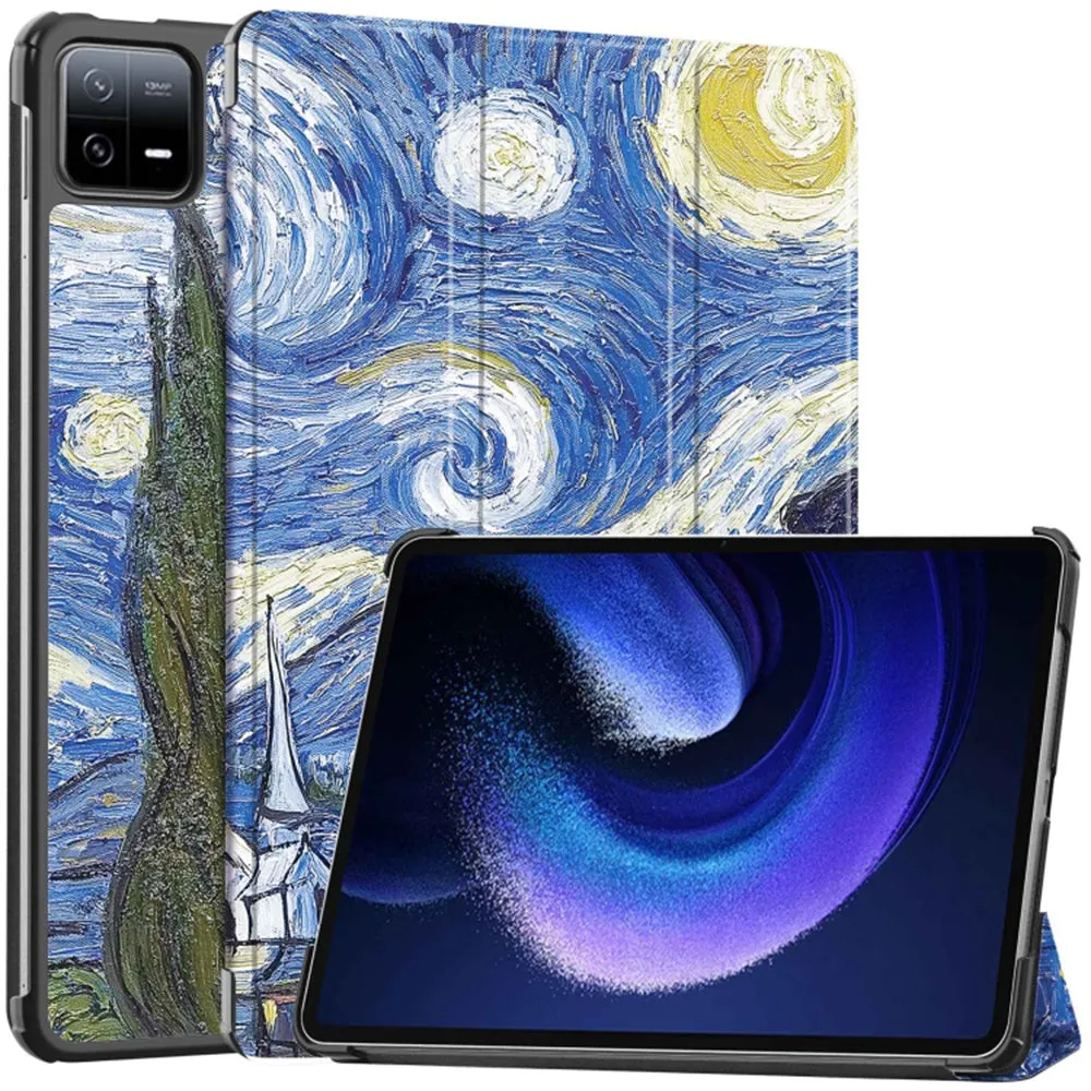 Custodia per Xiaomi Pad 6 / 6 Pro, Techsuit, FoldPro Starry Night, Multicolore - immagine 1