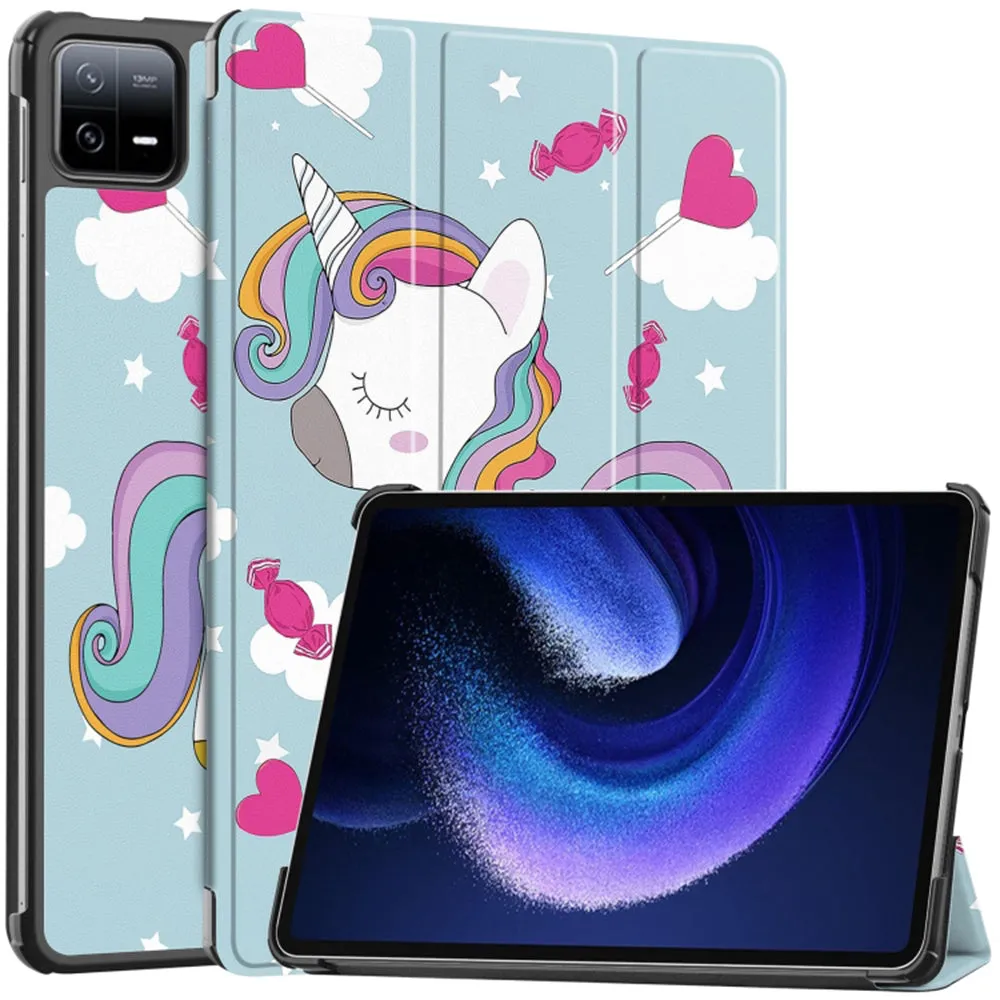 Custodia per Xiaomi Pad 6 / 6 Pro, Techsuit, FoldPro Unicorn, Multicolore - immagine 1