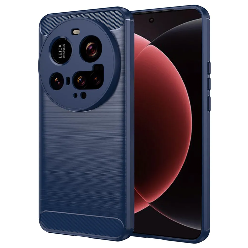 Custodia per Xiaomi 15 Ultra, Techsuit, Carbonio, Blu - immagine 1