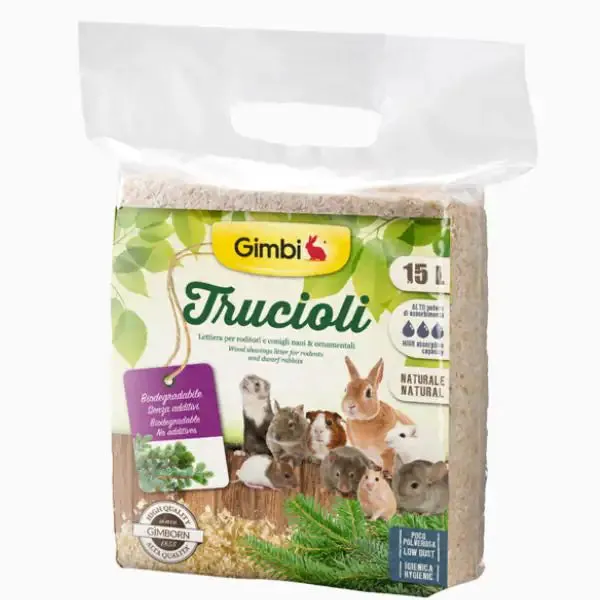Gimbi Trucioli lettiera igienica naturale 15 lt (800 gr) - immagine 1