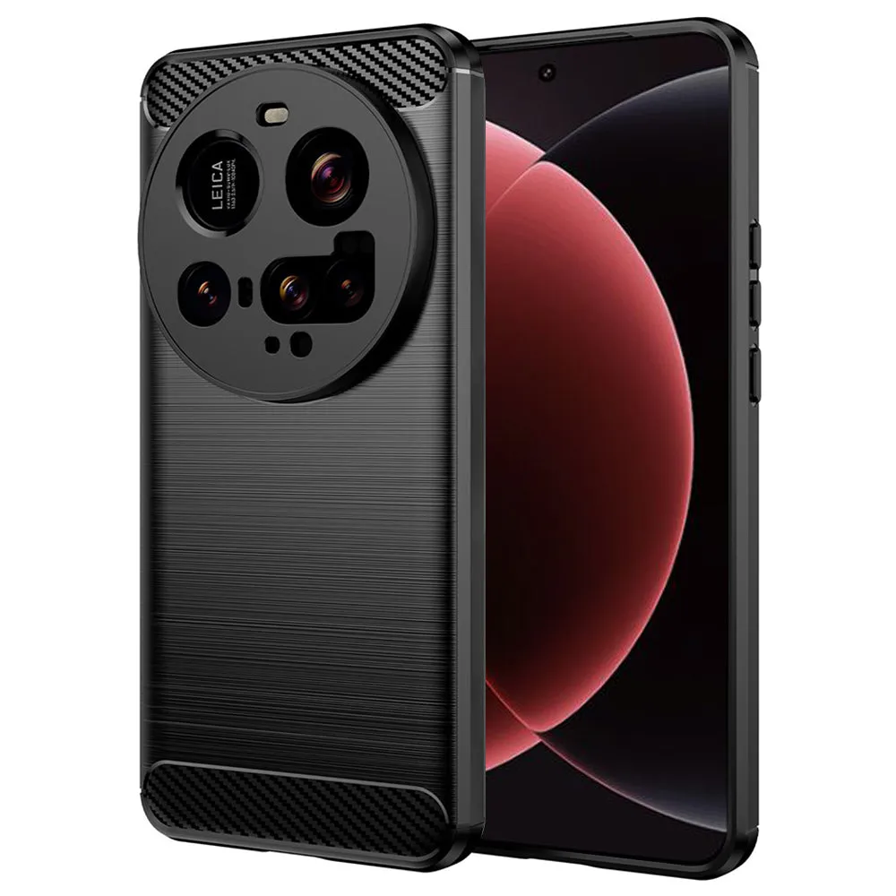 Custodia per Xiaomi 15 Ultra, Techsuit, Carbonio, Nera - immagine 1