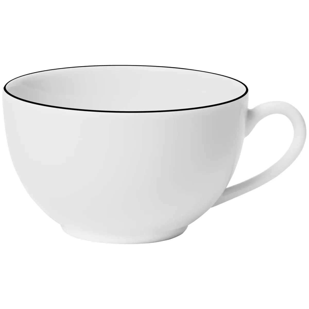 6x VEGA Tazza cappuccino Bellino; 220 ml, 9x5.5 cm (ØxH); bianco/nero; rotonda; 6 pz. / Pacco - immagine 1