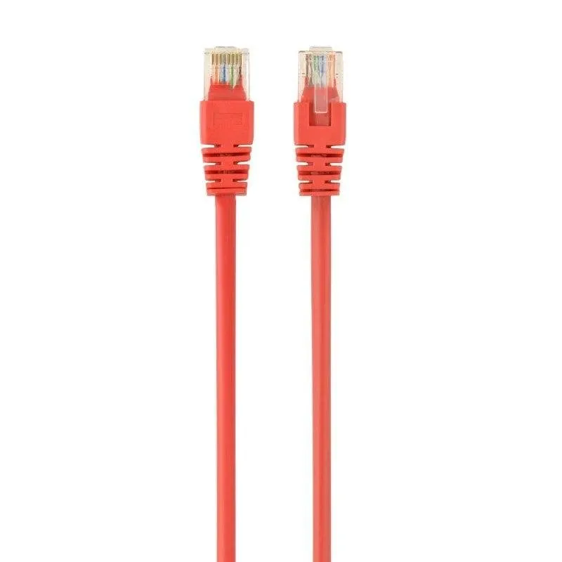 Cavo di Rete RJ45 Cat5e Gembird PP12-0.5M/R 50cm Rosso - immagine 1