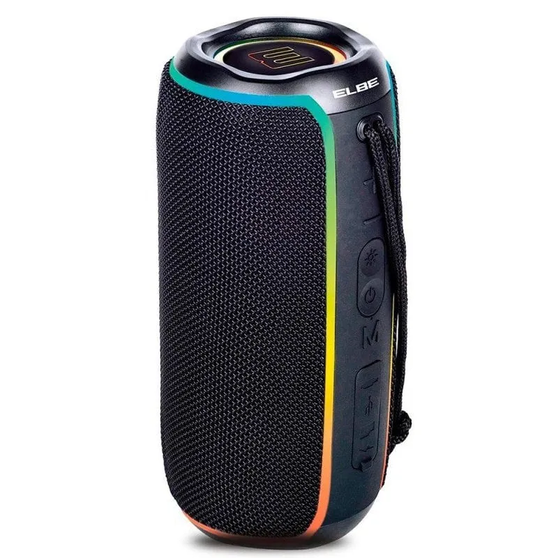 Elbe ALT-N12-TWS Altoparlante Bluetooth portatile impermeabile 20W RGB Nero - immagine 1