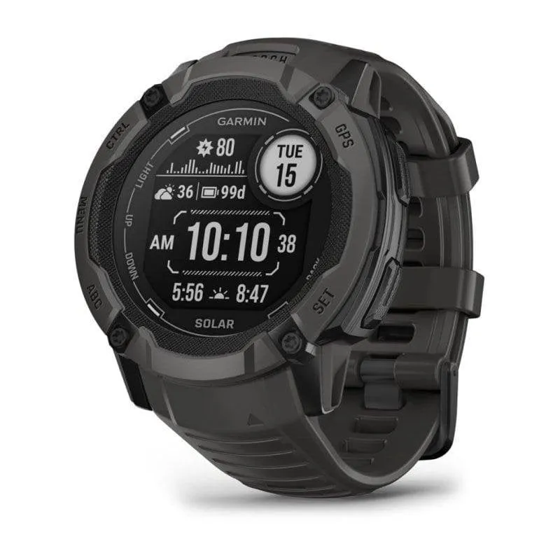Garmin Instinct 2X Solar Bluetooth GPS NFC 50mm Nero Resistente 10ATM SpO2 - immagine 1