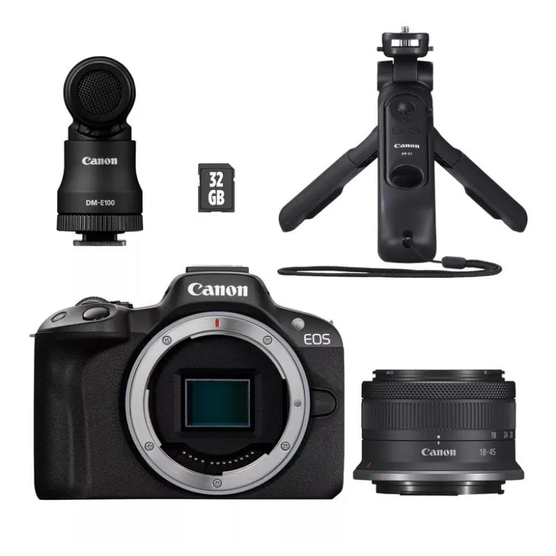 Canon EOS R50 24.2MP WiFi Nero + Kit per Videoblogger - immagine 1