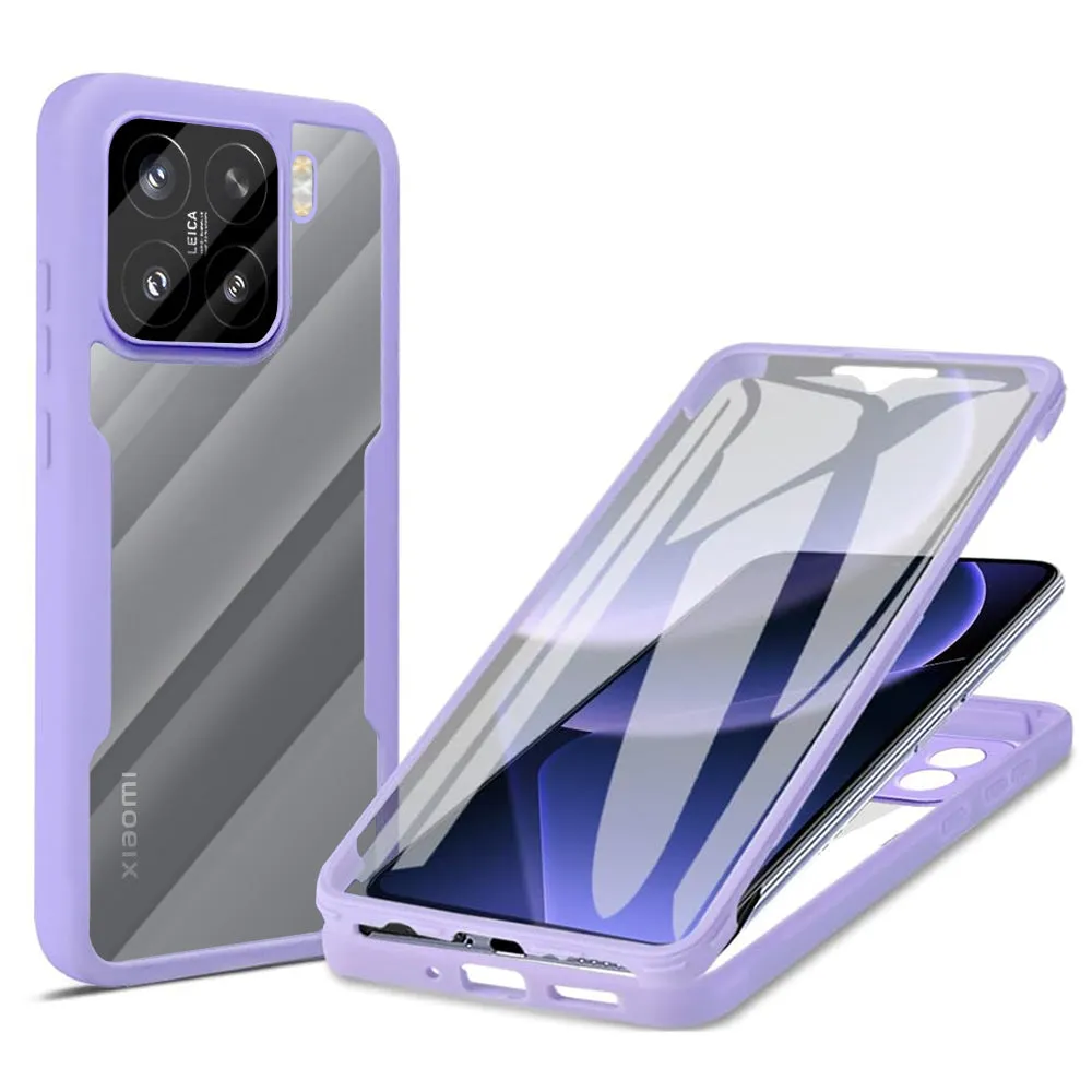 Custodia per Xiaomi 15, Techsuit, ColorVerse 360, Viola - immagine 1