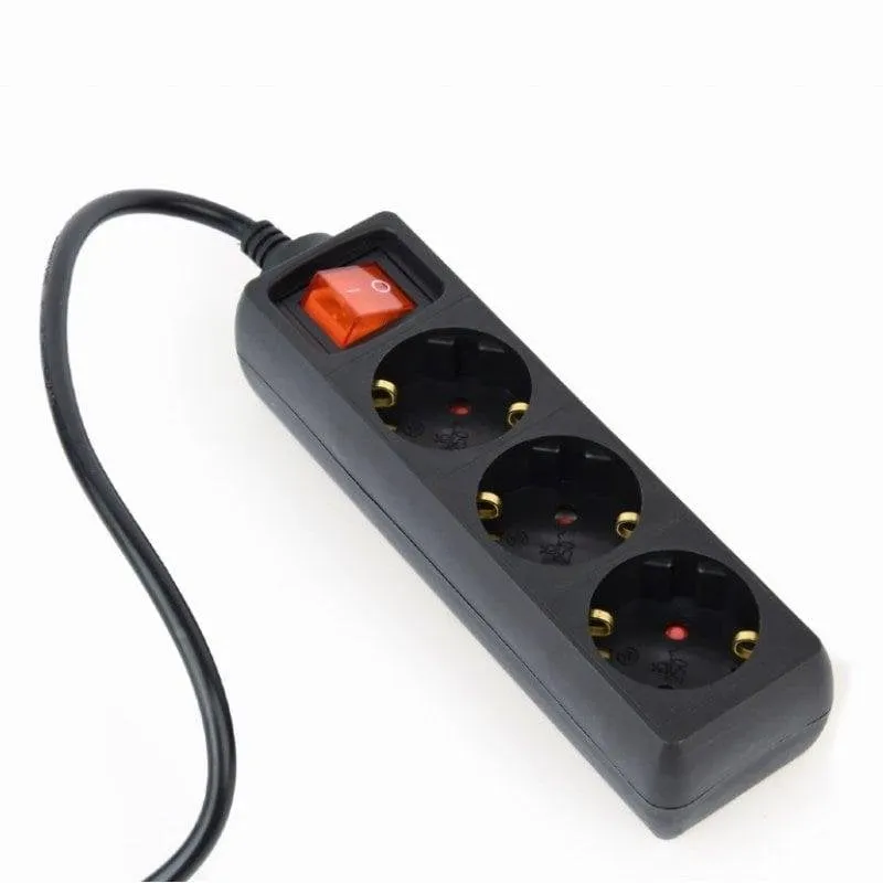 Multipresa Gembird EG-PSU3-01 3 prese Schuko con interruttore fusibile - immagine 1
